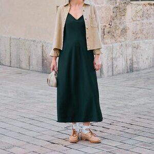 NWT Uniqlo Satin Slip Dress